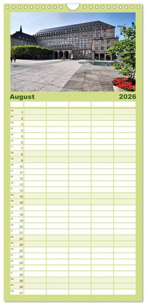 Produktbild: Familienplaner 2026 - Bochum mit 5 Spalten (Wandkalender, 21 x 45 cm) CALVENDO