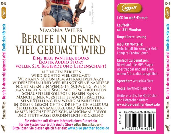 Produktbild: Berufe in denen viel gebumst wird | Erotik Audio Story | Erotisches H&ouml;rbuch MP3CD