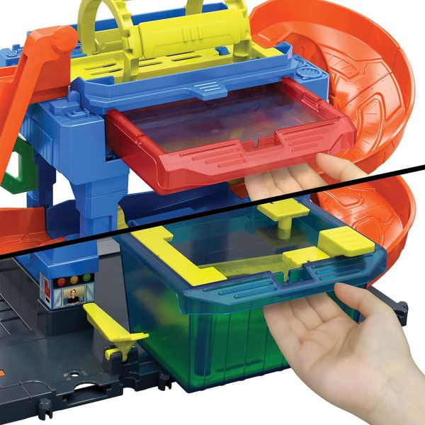 Produktbild: Hot Wheels City Farbwechsel-Tunnelautowaschanlage und Farbwechselfahrzeug im Maßstab 1:64