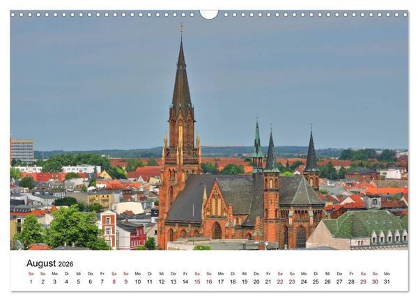 Produktbild: Schwerin - Landeshauptstadt von Mecklenburg-Vorpommern (Wandkalender 2026 DIN A3 quer), CALVENDO Monatskalender