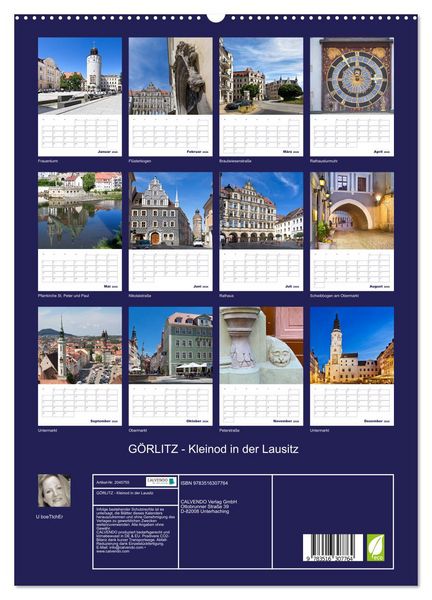 Produktbild: G&Ouml;RLITZ - Kleinod in der Lausitz (hochwertiger Premium Wandkalender 2026 DIN A2 hoch), Kunstdruck in Hochglanz