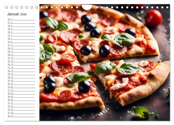Produktbild: Buongusto Italia - Ein Jahr voller italienischer KI K&ouml;stlichkeiten (Wandkalender 2026 DIN A4 quer), CALVENDO Monatskalender