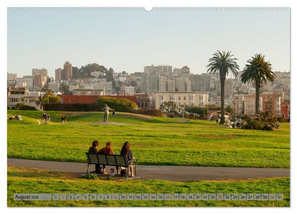 Produktbild: If I'm going to San Francisco (Wandkalender 2026 DIN A2 quer), CALVENDO Monatskalender