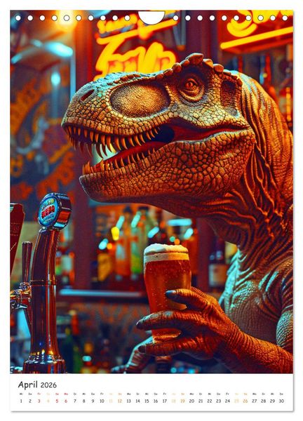 Produktbild: Tyrannosaurus Rex - Kleine Arme, gro&szlig;e Abenteuer (Wandkalender 2026 DIN A4 hoch), CALVENDO Monatskalender