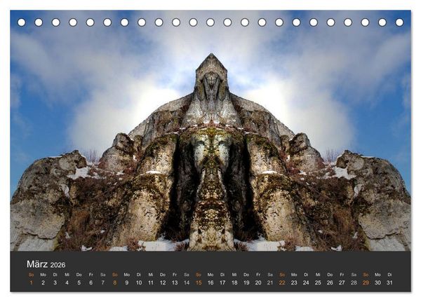 Produktbild: Spiegelwelten - Im Reich der Naturwesen (Tischkalender 2026 DIN A5 quer), CALVENDO Monatskalender