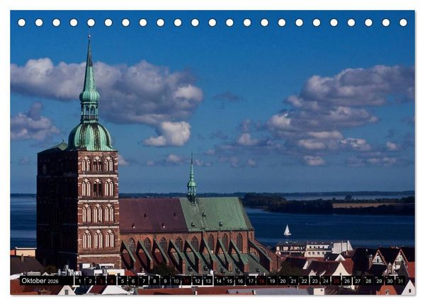 Produktbild: Ostseeperle Stralsund (Tischkalender 2026 DIN A5 quer), CALVENDO Monatskalender