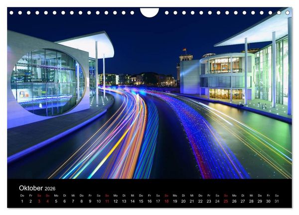 Produktbild: Berlin zwischen Tag und Nacht (Wandkalender 2026 DIN A4 quer), CALVENDO Monatskalender