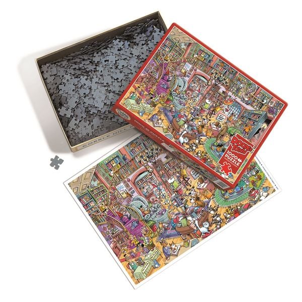 Produktbild: COBBLE HILL PUZZLES - Verr&uuml;ckter Buchladen 1000 Teile