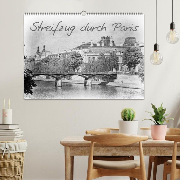 Produktbild: Streifzug durch Paris (Wandkalender 2026 DIN A2 quer), CALVENDO Monatskalender