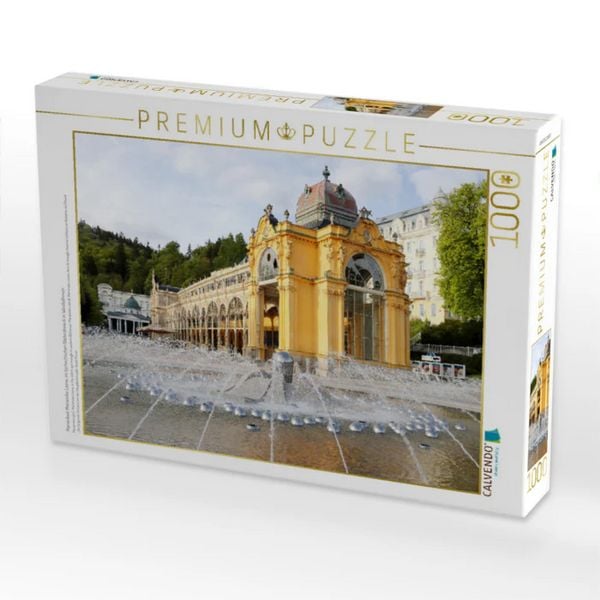 CALVENDO Puzzle Marienbad, Marianske Lazne, im tschechischen Bäderdreieck in Westböhmen | 1000 Teile Lege-Größe 64x48cm Foto-Puzzle für glückliche Stunden