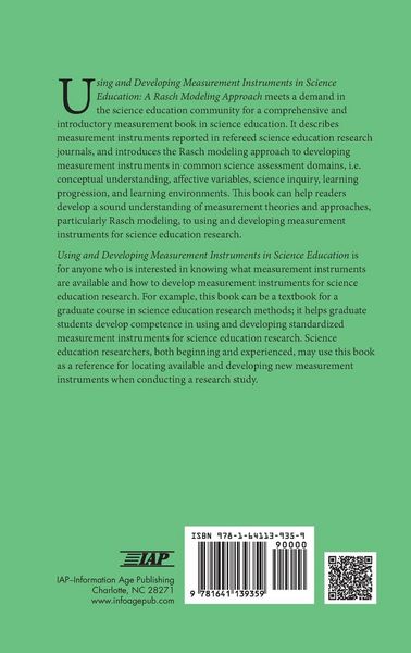 Produktbild: Using and Developing Measurement Instruments in Science Education