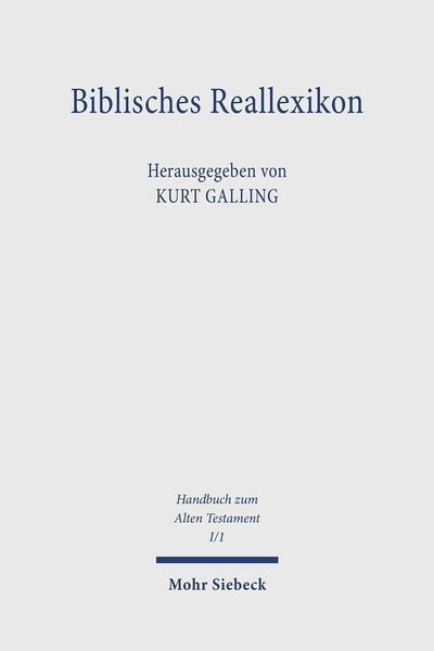 Produktbild: Biblisches Reallexikon