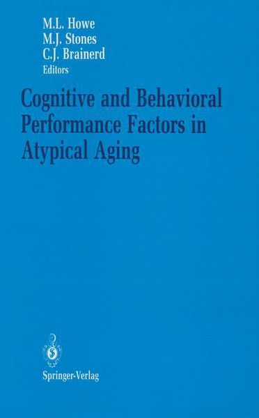 Produktbild: Cognitive and Behavioral Performance Factors in Atypical Aging
