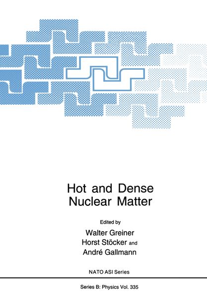 Produktbild: Hot and Dense Nuclear Matter