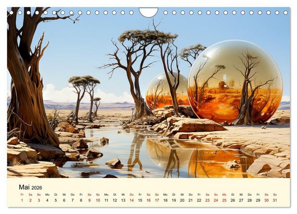 Produktbild: Surreale W&uuml;ste (Wandkalender 2026 DIN A4 quer), CALVENDO Monatskalender