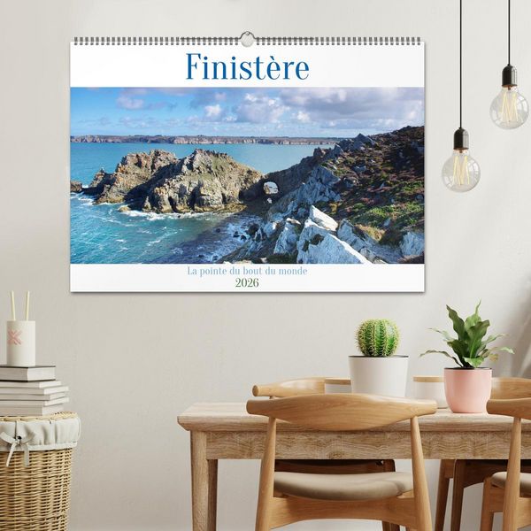 Produktbild: FINISTERE La pointe du bout du monde (Calendrier mural 2026 DIN A2 vertical), CALVENDO calendrier mensuel