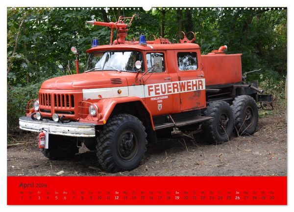 Produktbild: DDR Feuerwehr Klassiker (hochwertiger Premium Wandkalender 2026 DIN A2 quer), Kunstdruck in Hochglanz