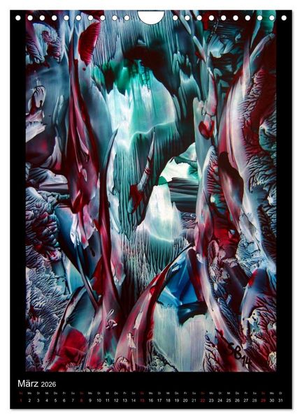 Produktbild: Wachs-Mal-ART encaustic (Wandkalender 2026 DIN A4 hoch), CALVENDO Monatskalender