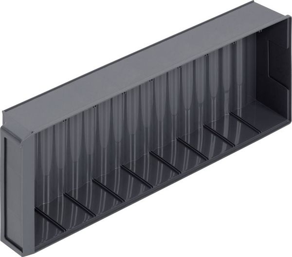 Produktbild: Alutec 66032 Sichtlagerkasten (L x B x H) 500 x 183 x 81mm Dunkelgrau 1St.