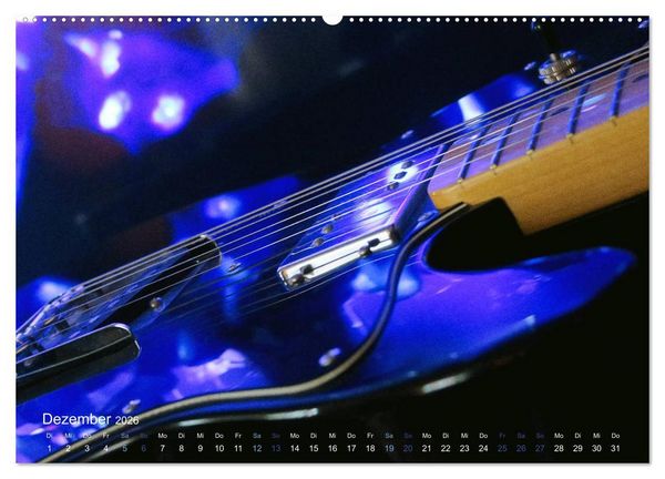 Produktbild: SPOTLIGHTS - Gitarren im Scheinwerferlicht (hochwertiger Premium Wandkalender 2026 DIN A2 quer), Kunstdruck in Hochglanz