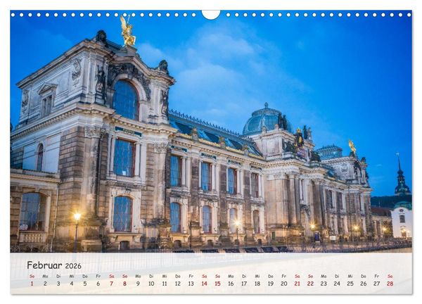 Produktbild: Dresden - Sachsens Perle an der Elbe (Wandkalender 2026 DIN A3 quer), CALVENDO Monatskalender