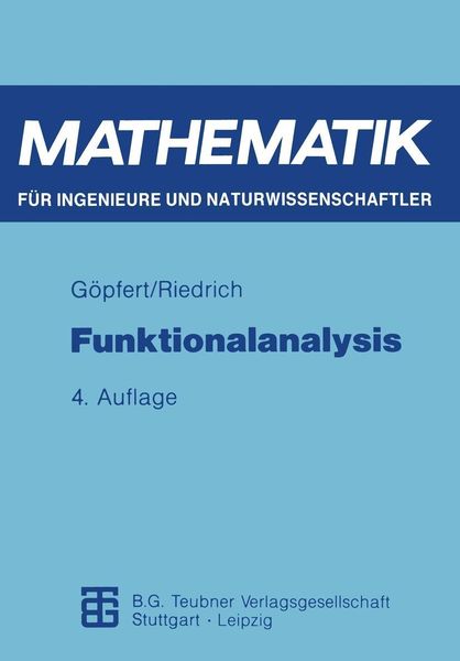 Produktbild: Funktionalanalysis