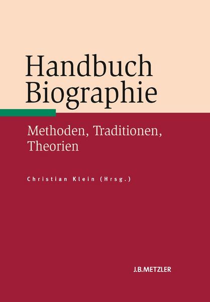 Produktbild: Handbuch Biographie