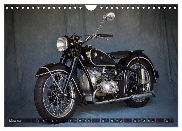 Produktbild: Deutsche Motorrad - Legenden - Rollende Kunstwerke aus alten Zeiten (Wandkalender 2026 DIN A4 quer), CALVENDO Monatskalender