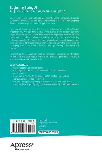 Produktbild: Beginning Spring AI