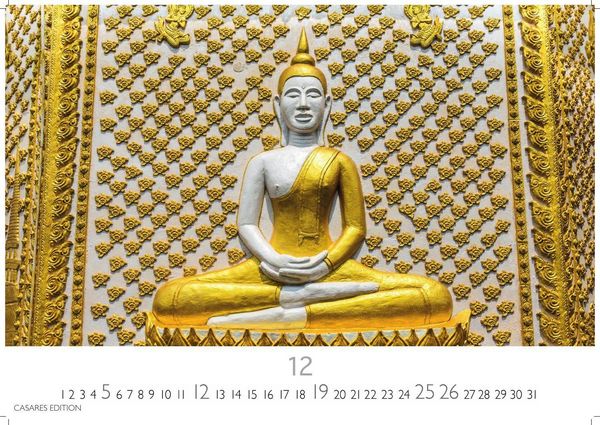 Produktbild: Buddhas Kalender 2027 &ndash; Wandkalender | Fotokalender Asien 35x50cm | Spirituelle Abbildungen Buddhas | Perfekt f&uuml;r Meditation & Raumdekoration