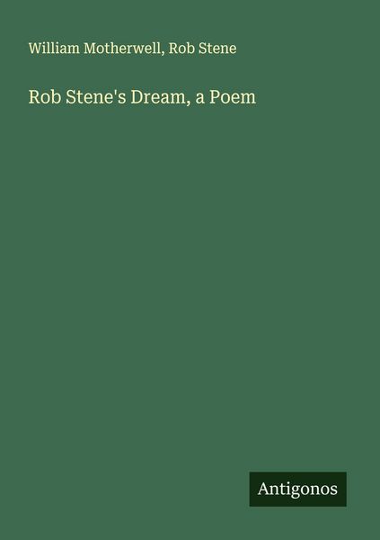 Produktbild: Rob Stene's Dream, a Poem