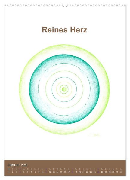 Produktbild: Delfinheilsymbole (Wandkalender 2026 DIN A2 hoch), CALVENDO Monatskalender
