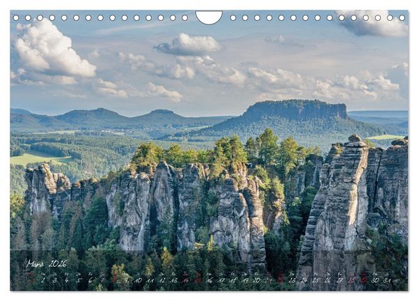 Produktbild: Landschaften der S&auml;chsischen Schweiz (Wandkalender 2026 DIN A4 quer), CALVENDO Monatskalender