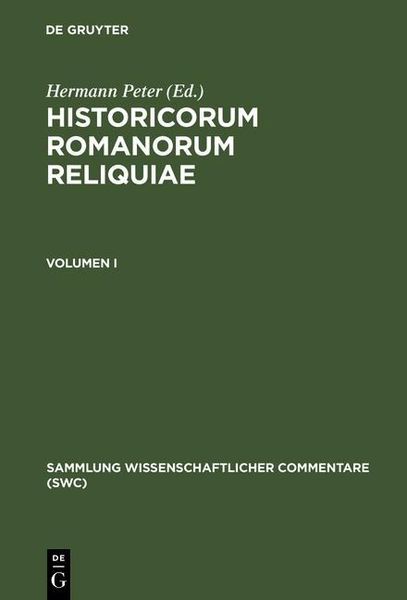 Produktbild: Historicorum Romanorum reliquiae. Volumen I