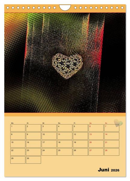 Produktbild: Ganz viel Herz (Wandkalender 2026 DIN A4 hoch), CALVENDO Monatskalender
