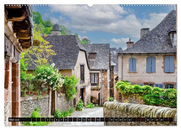 Produktbild: Conques ist eine wichtige Station am franz&ouml;sischen Jakobsweg (Wandkalender 2026 DIN A2 quer), CALVENDO Monatskalender