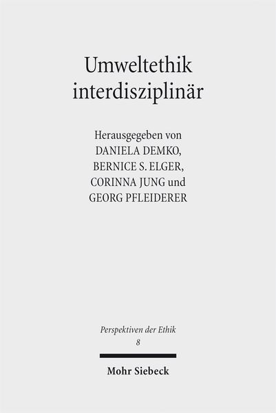 Produktbild: Umweltethik interdisziplin&auml;r