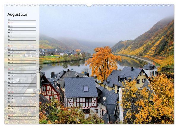 Produktbild: An der wundersch&ouml;nen Mosel (hochwertiger Premium Wandkalender 2026 DIN A2 quer), Kunstdruck in Hochglanz