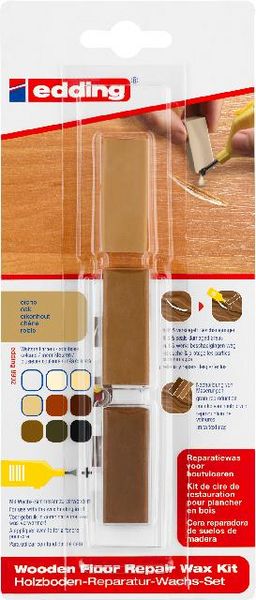 Produktbild: Edding 8902 4-8902-1-4603 Holzboden Reparaturwachsset Eiche