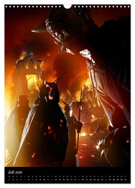 Produktbild: Halloween Optische Illusionen - Kalender 2026 (Wandkalender 2026 DIN A3 hoch), CALVENDO Monatskalender