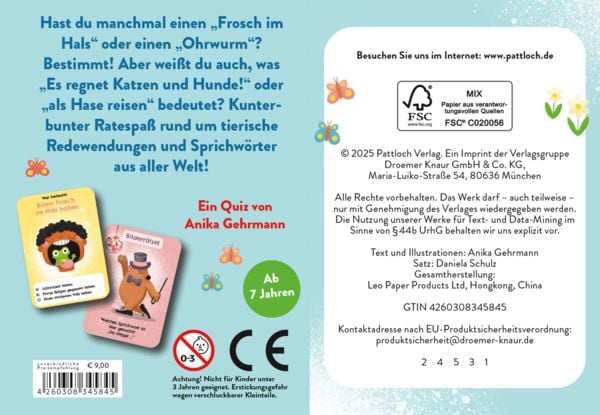 Produktbild: Mein tierisches Sprichw&ouml;rter-Quiz