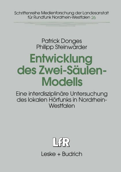 Produktbild: Entwicklung des Zwei-S&auml;ulen-Modells