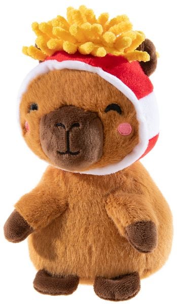 Heunec 380837 - CAPY-CREW Capybara Pommes, Plüschtier, 18 cm