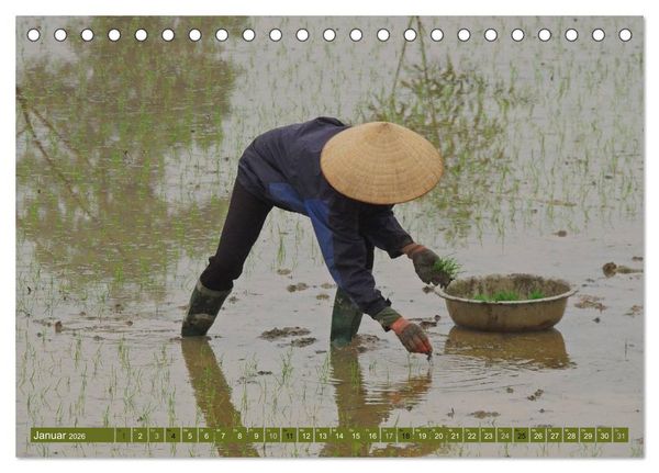 Produktbild: Vielseitiges Vietnam (Tischkalender 2026 DIN A5 quer), CALVENDO Monatskalender