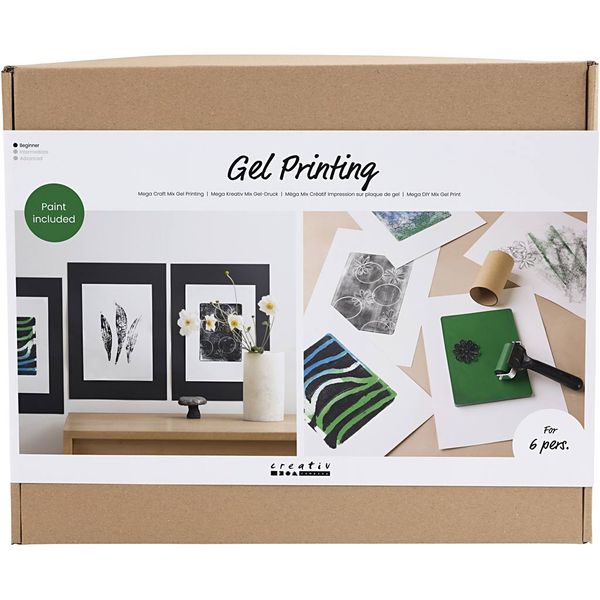 Produktbild: Creativ Company Mega Kreativ Mix Gel-Druck, Farbenfrohe Drucke