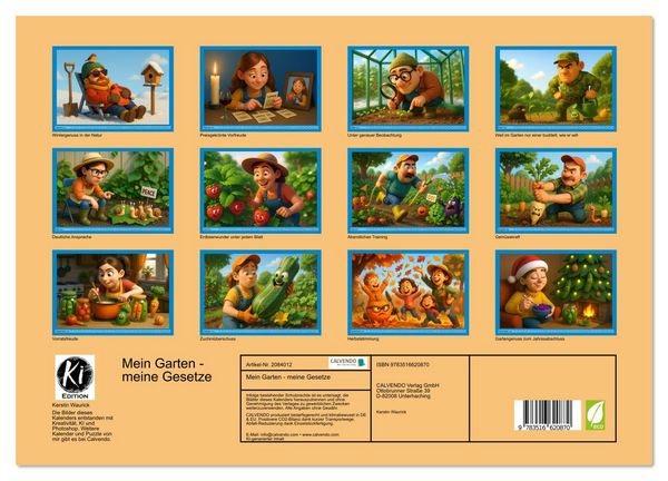 Produktbild: Mein Garten - meine Gesetze (Wandkalender 2026 DIN A3 quer), CALVENDO Monatskalender