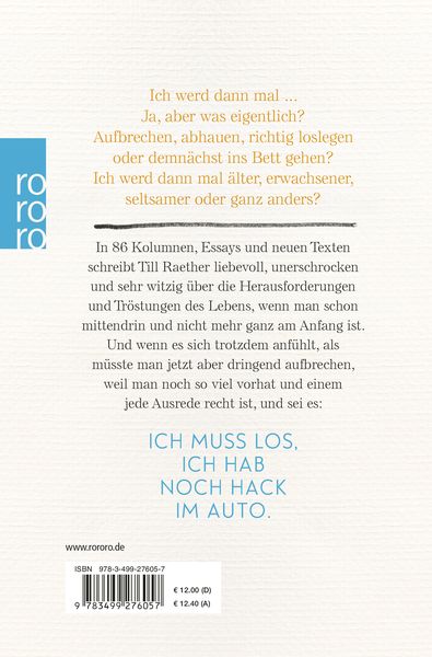 Produktbild: Ich werd dann mal ...