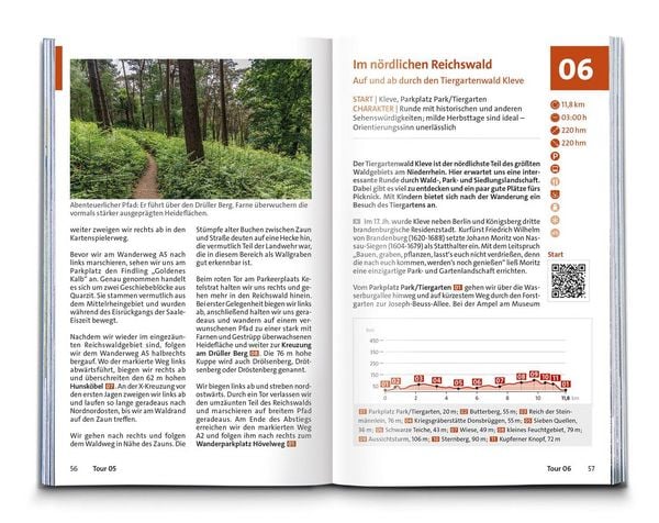 Produktbild: KOMPASS Wanderf&uuml;hrer Niederrhein, zwischen Rhein und Maas, 55 Touren mit Extra-Tourenkarte