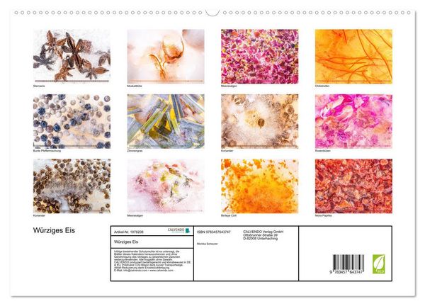 Produktbild: W&uuml;rziges Eis (Wandkalender 2026 DIN A2 quer), CALVENDO Monatskalender