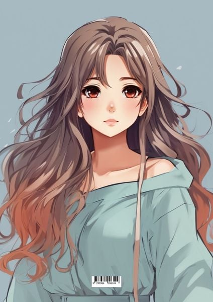 Produktbild: Lange Haarpracht im Anime-Stil